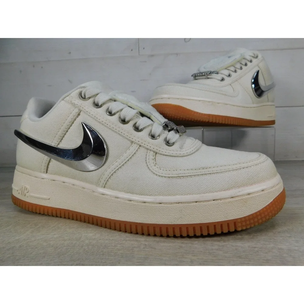 Nike Air Force 1 Low Travis Scott Sail AQ4211-101 Men's Size 7 Cactus Jack AF1